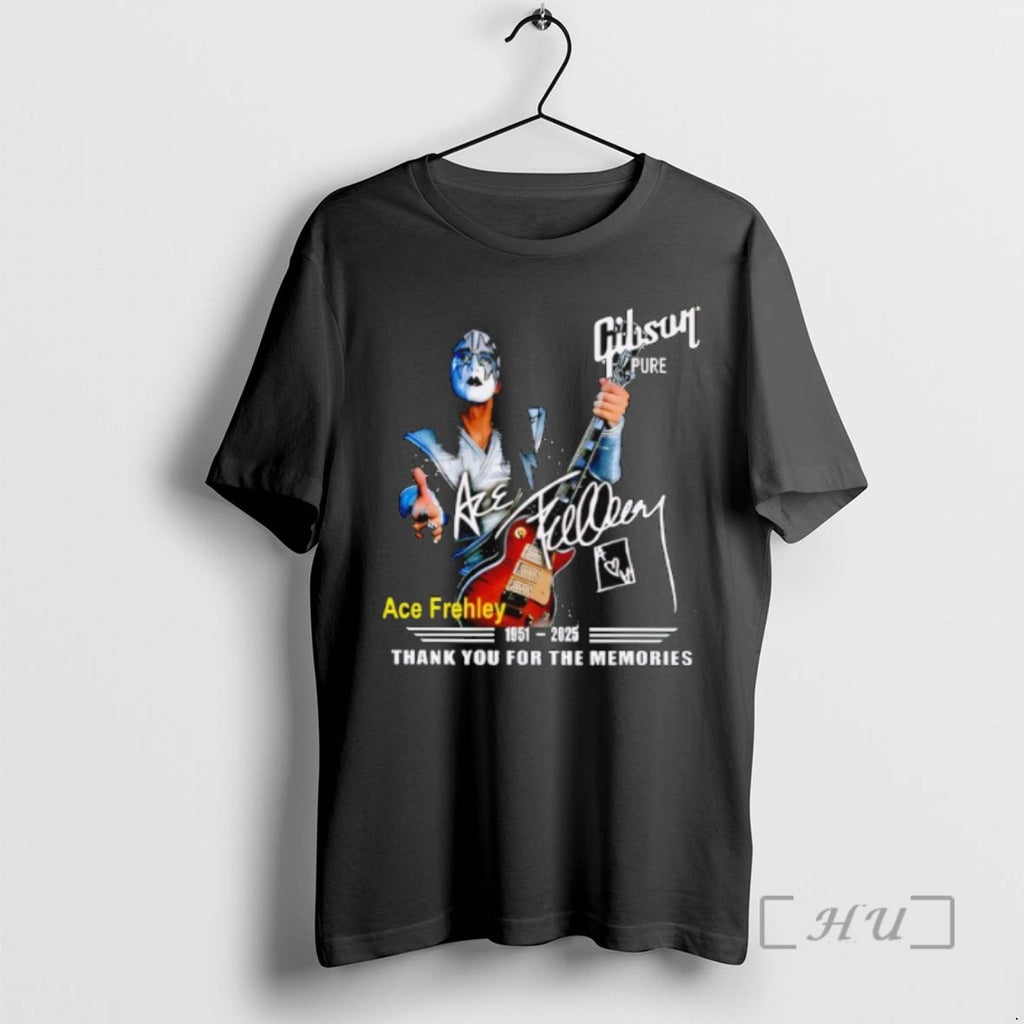 Trending Ace Frehley 1951 2025 Thank You For The Memories Signature T-Shirts, Hoodie, Sweatshirt | InkRitualCo.com