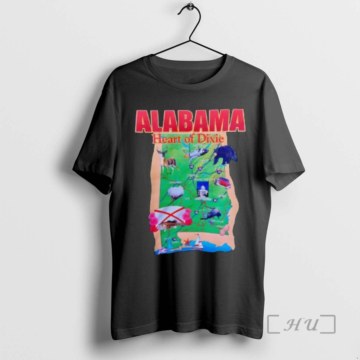 Trending Alabama Heart Of Dixie Animals Graphic T-Shirts, Hoodie, Sweatshirt | InkRitualCo.com