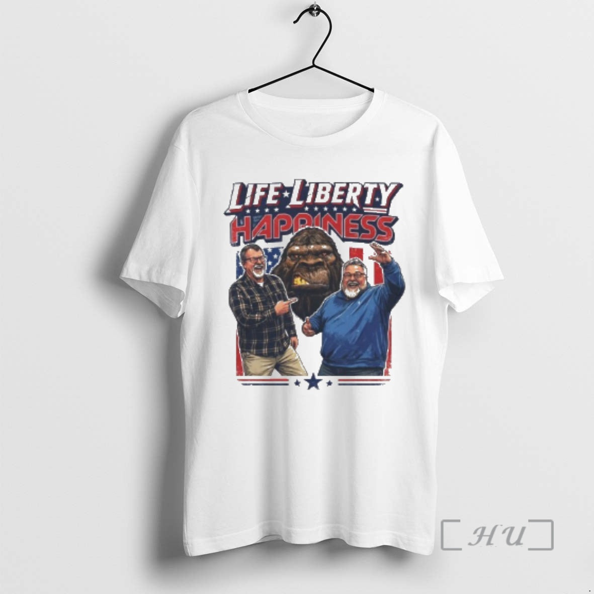 Trending Bigfoot Life Liberty Happiness Podcast T-Shirts, Hoodie, Sweatshirt | InkRitualCo.com
