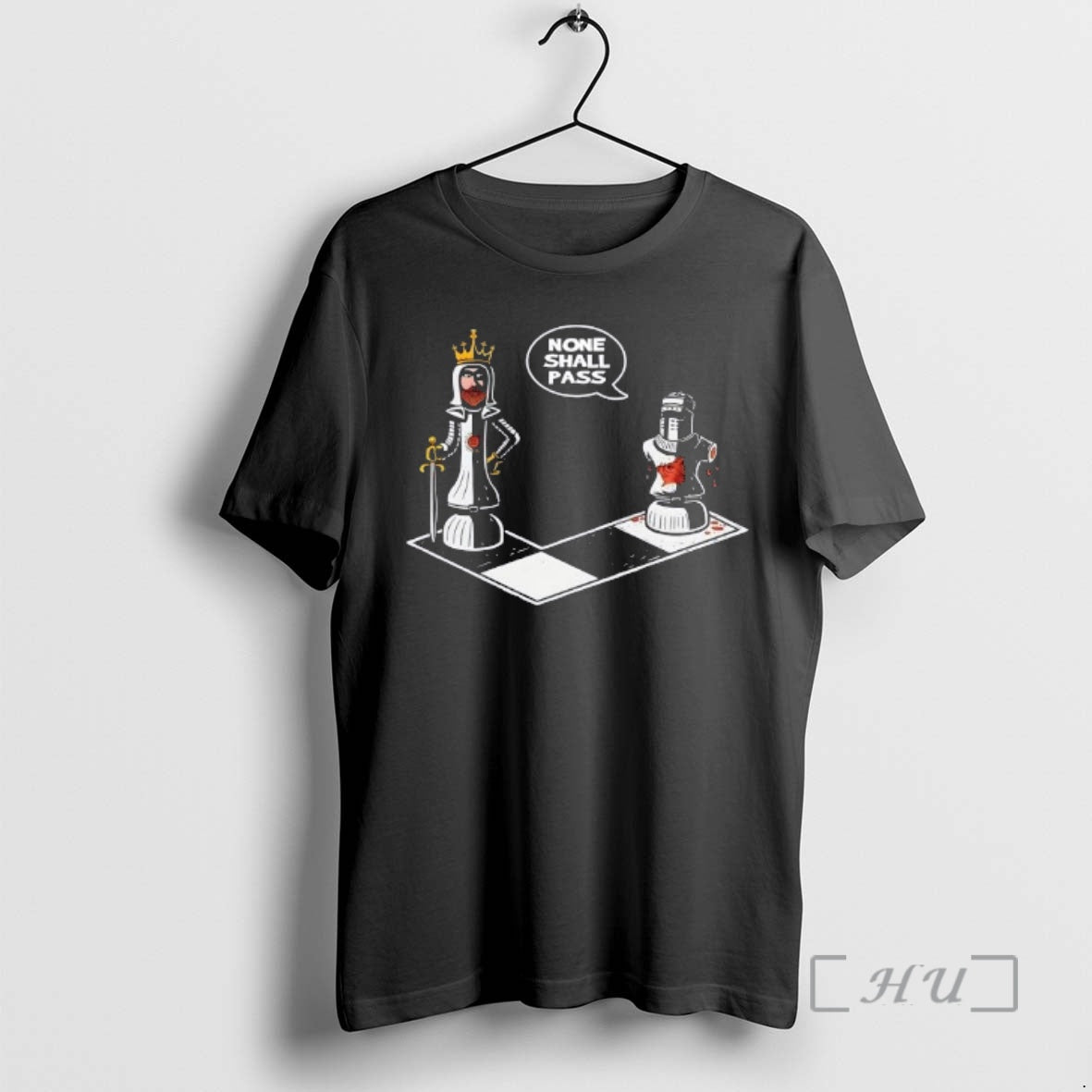 Trending Black Knight Check None Shall Pass T-Shirts, Hoodie, Sweatshirt | InkRitualCo.com