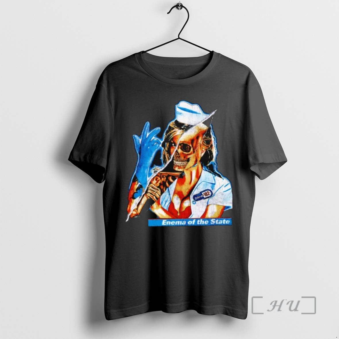 Trending Blink 182 Skeleton Nurse Enema Of The State T-Shirts, Hoodie, Sweatshirt | InkRitualCo.com