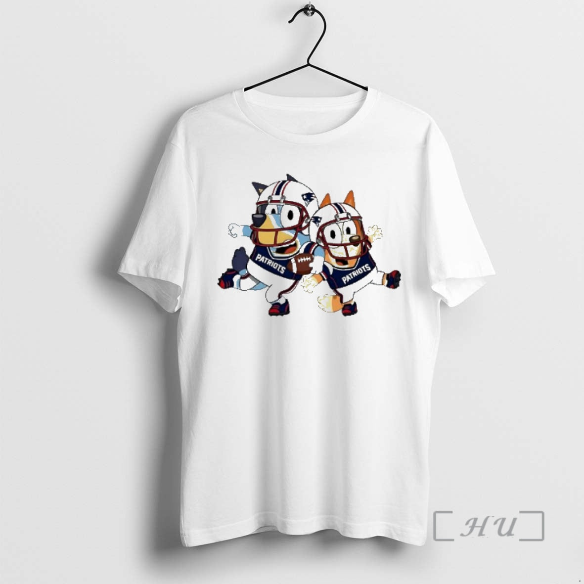 Trending Bluey New England Football Retro Fan Cute Cartoon T-Shirts, Hoodie, Sweatshirt | InkRitualCo.com