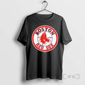 Trending Boston Red Sox Circle Logo Hanging Red Socks Baseball T-Shirts, Hoodie, Sweatshirt | InkRitualCo.com