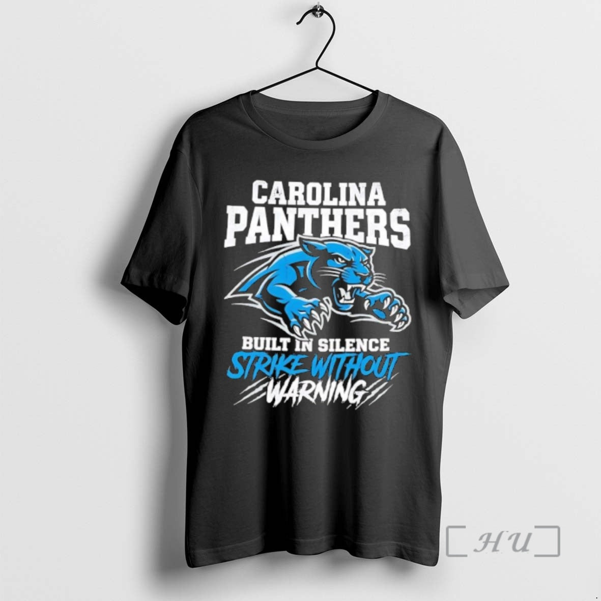 Trending Carolina Panthers Built In Silence Strike Without Warning Graphic T-Shirts, Hoodie, Sweatshirt | InkRitualCo.com