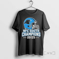 Trending Carolina Panthers Nfc South 2025 Champions Helmet T-Shirts, Hoodie, Sweatshirt | InkRitualCo.com