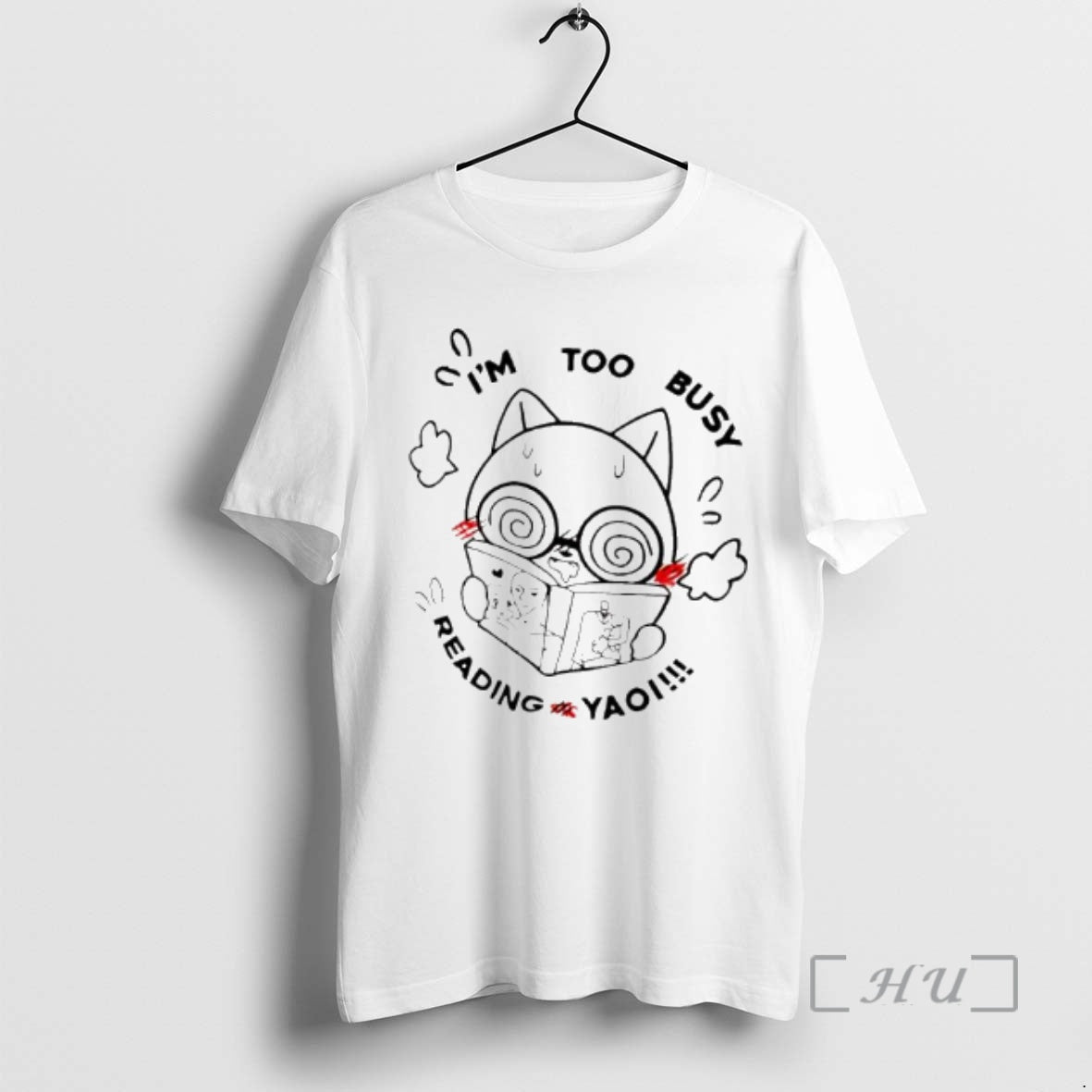 Trending Cat Im Too Busy Reading Yaoi T-Shirts, Hoodie, Sweatshirt | InkRitualCo.com
