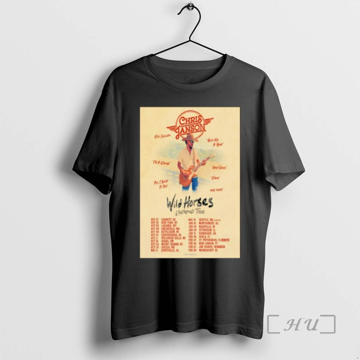 Trending Chris Janson Wild Horses Untamed Tour 2025 2026 T-Shirts, Hoodie, Sweatshirt | InkRitualCo.com
