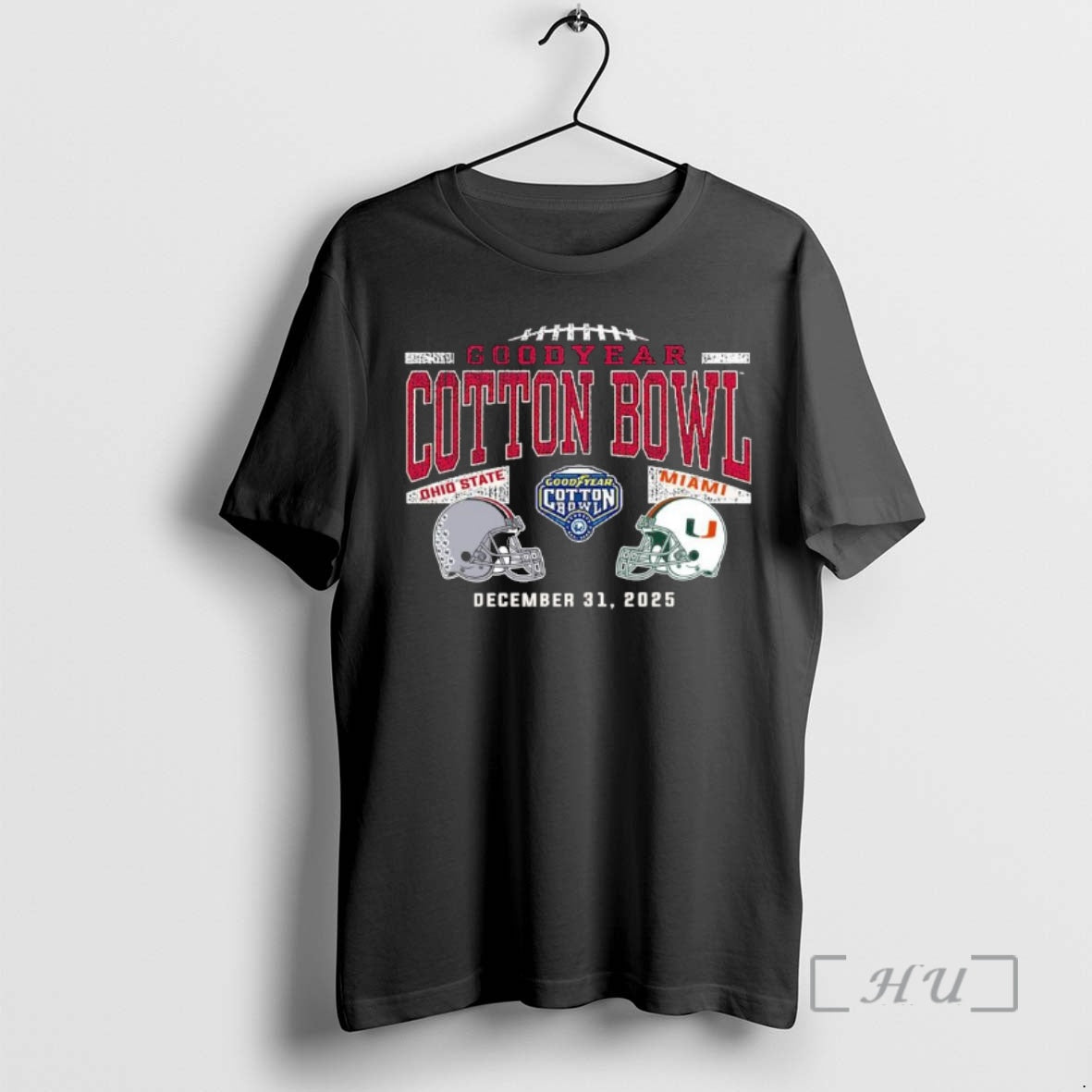Trending December 31 Miami Vs Ohio State 2025 Cotton Bowl Matchup Premium T Shirts Sweater Hoodie, Sweatshirt