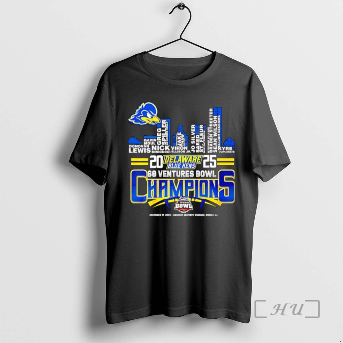 Trending Delaware Fightin Blue Hens Champions Name Players Skyline City T-Shirts, Hoodie, Sweatshirt | InkRitualCo.com