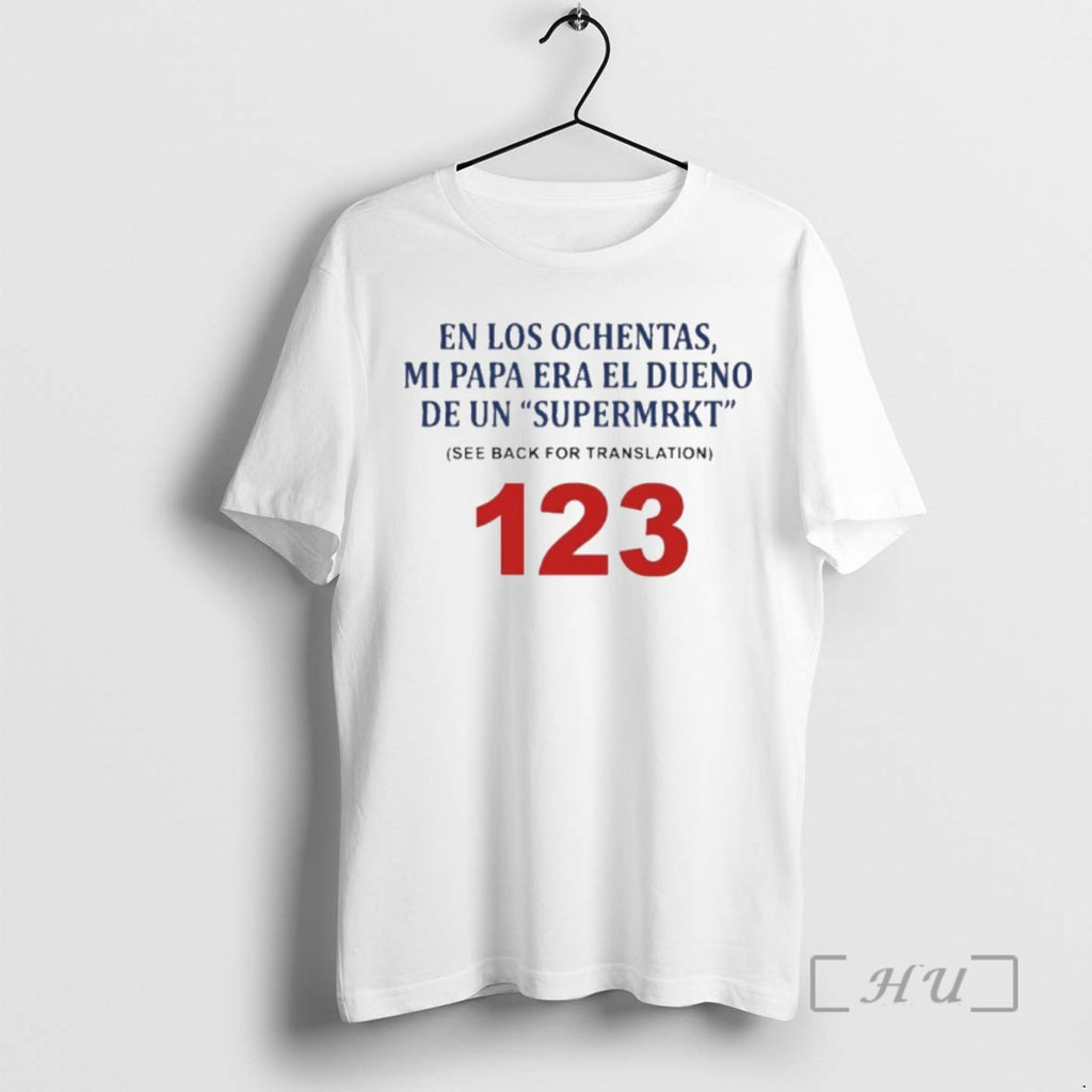 Trending En Los Ochentas Mi Papa T-Shirts, Hoodie, Sweatshirt | InkRitualCo.com