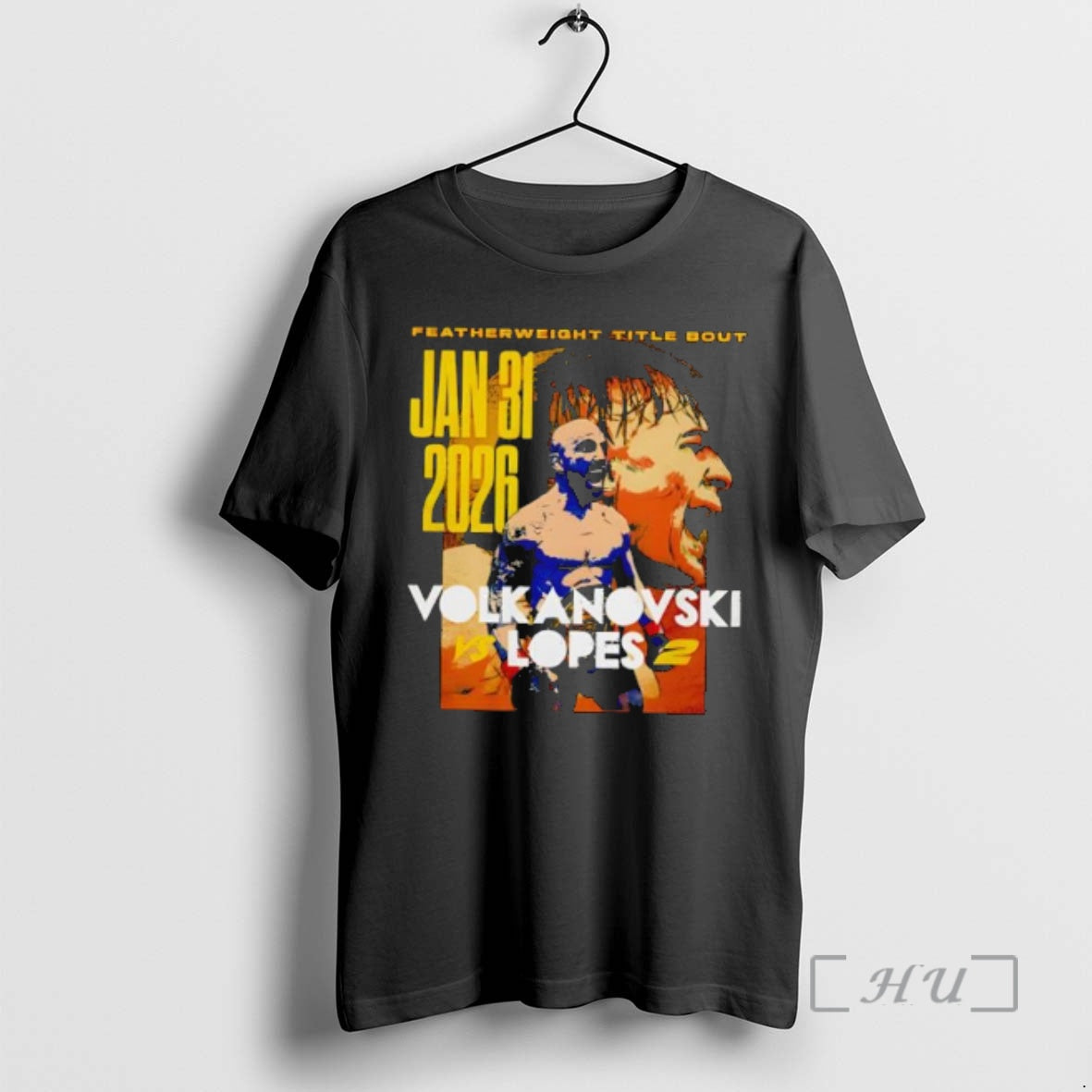 Trending Featherweight Title Bout Jan 31 2026 Volkanovski Vs Lopes 2 Ufc 325 Mma Fight Night Event Graphic T-Shirts,...