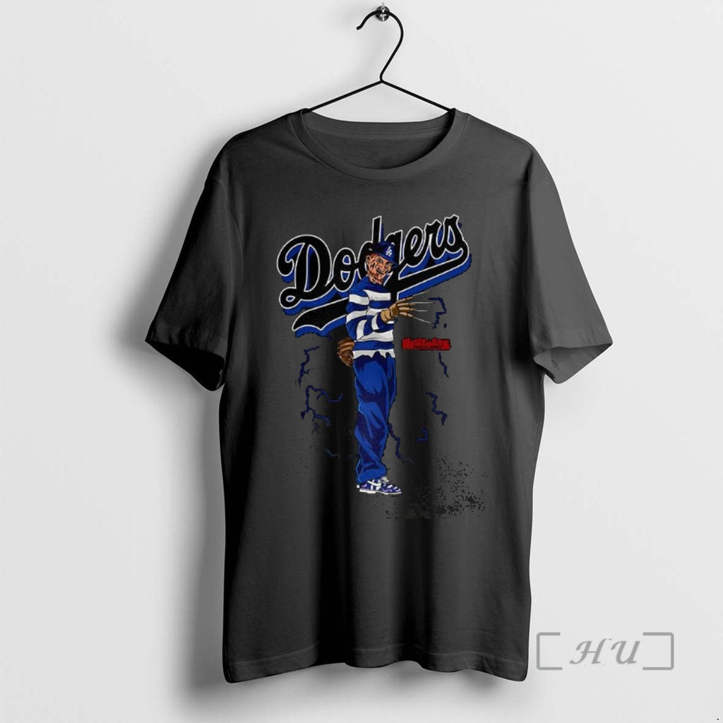 Trending Freddy Krueger A Nightmare On Elm Street X Los Angeles Dodgers Mlb Halloween T-Shirts, Hoodie, Sweatshirt