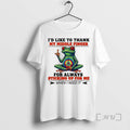 Trending Frog Id Like To Thank My Middle Finger For Always Sticking Up For Me T-Shirts, Hoodie, Sweatshirt | InkRitualCo.com