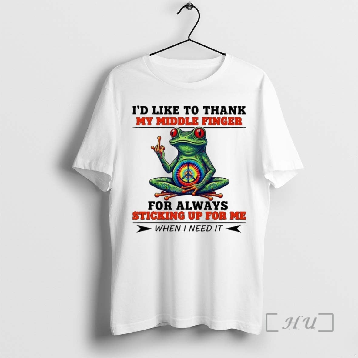 Trending Frog Id Like To Thank My Middle Finger For Always Sticking Up For Me T-Shirts, Hoodie, Sweatshirt | InkRitualCo.com