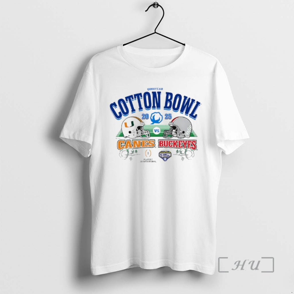 Trending Goodyear Cotton Bowl 2025 Canes Vs Buckeyes Playoff Quarterfinal T-Shirts, Hoodie, Sweatshirt | InkRitualCo.com