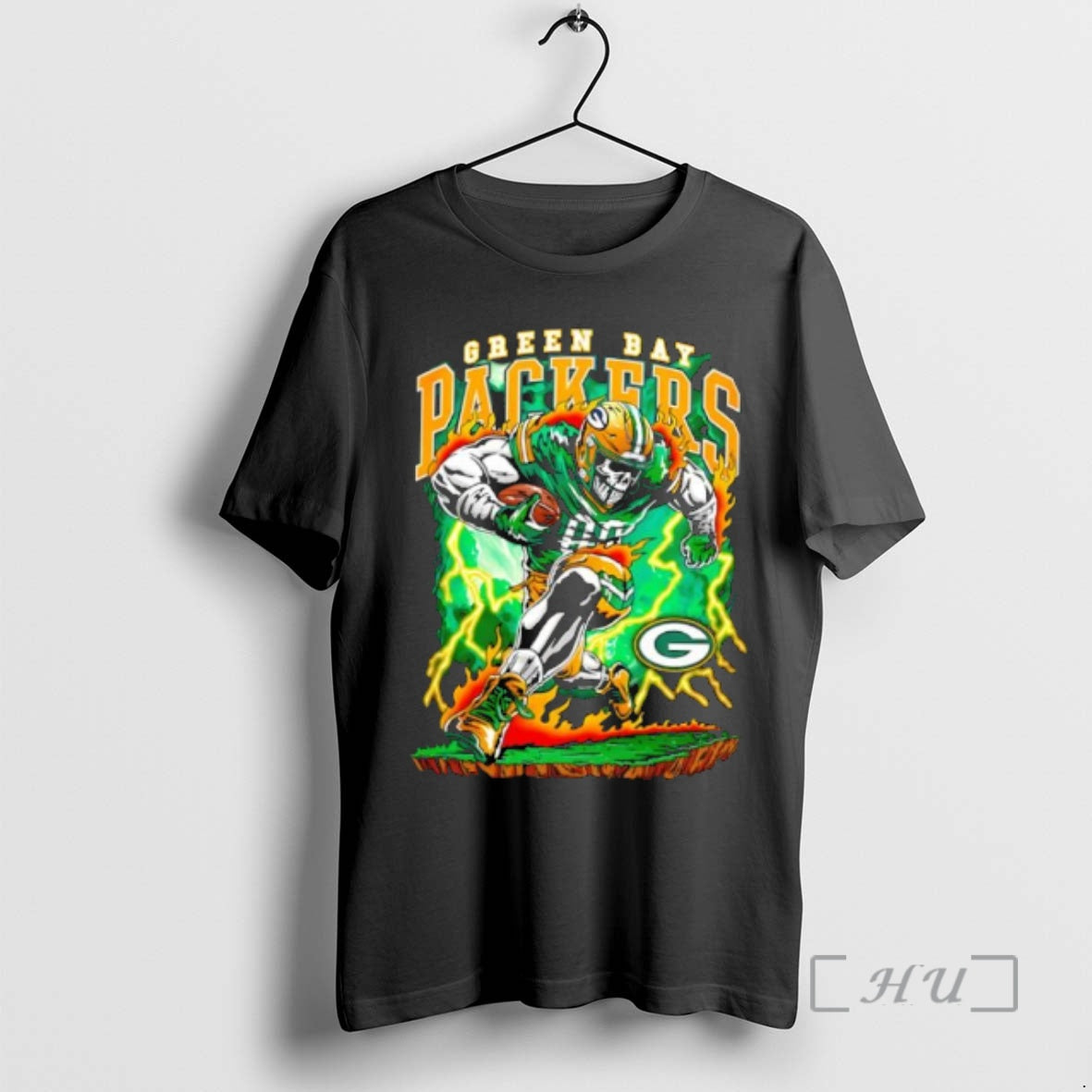 Trending Green Bay Rush Football Skeleton Graphic T-Shirts, Hoodie, Sweatshirt | InkRitualCo.com
