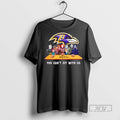 Trending Horror Movie Characters You Cant Sit With Us Baltimore Ravens Halloween Graphic T-Shirts, Hoodie, Sweatshirt