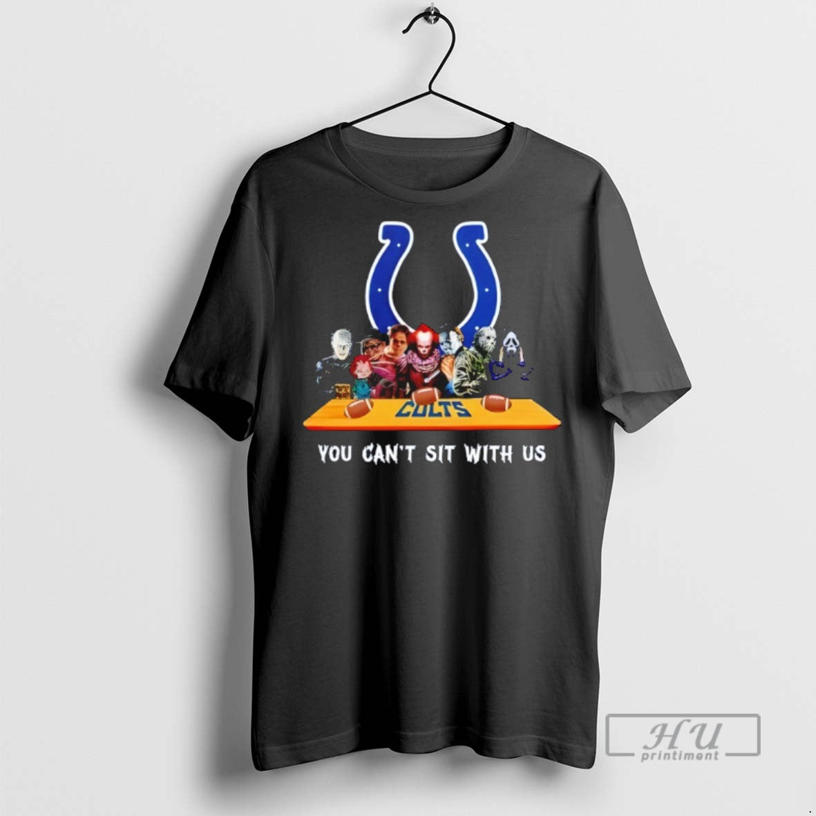Trending Horror Movie Characters You Cant Sit With Us Indianapolis Colts Halloween Graphic T-Shirts, Hoodie, Sweatshirt