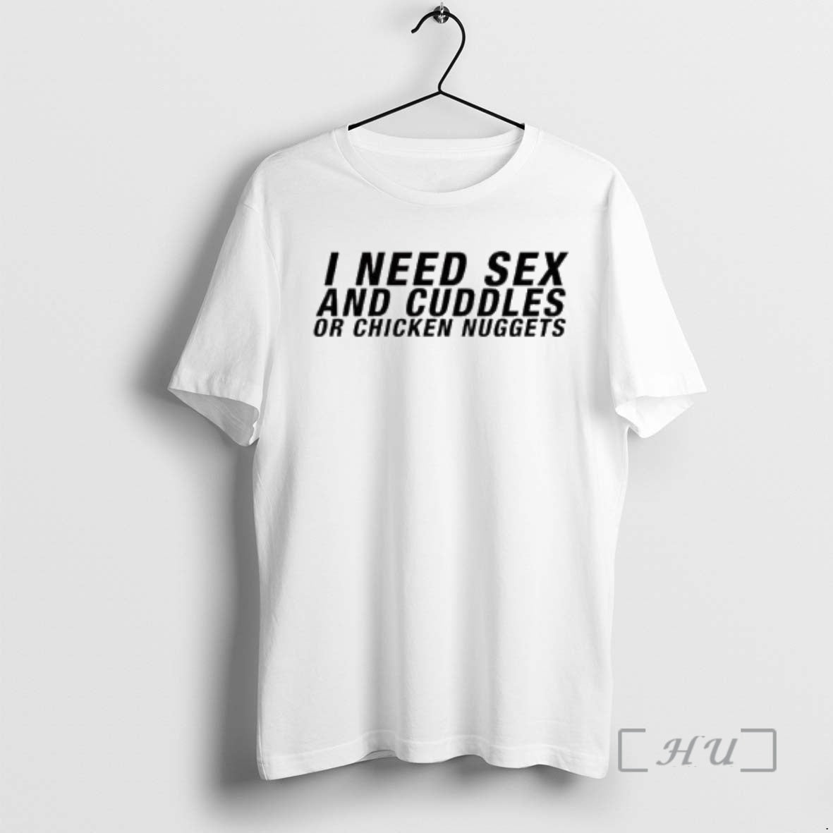 Trending I Need Sex And Cuddles Or Chicken Nuggets Circle White Premium T Shirts Sweater Hoodie, Sweatshirt | InkRitualCo.com