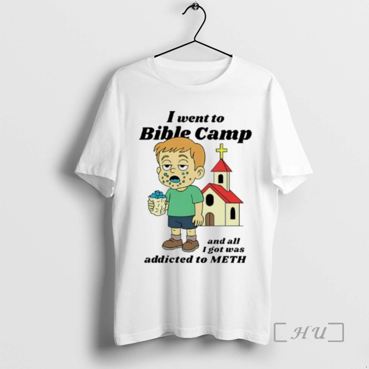 Trending I Went To Bible Camp And All I Got Was Addicted To Meth Premium T-Shirts, Hoodie, Sweatshirt | InkRitualCo.com