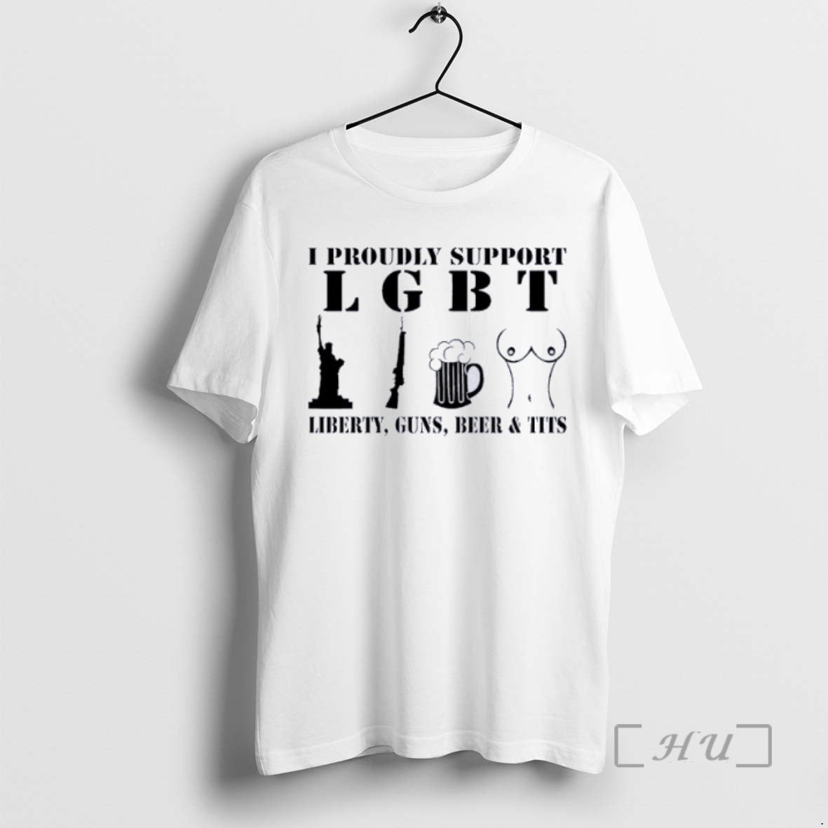 Trending I Proudly Support Liberty Guns Beer And Tits T-Shirts, Hoodie, Sweatshirt | InkRitualCo.com