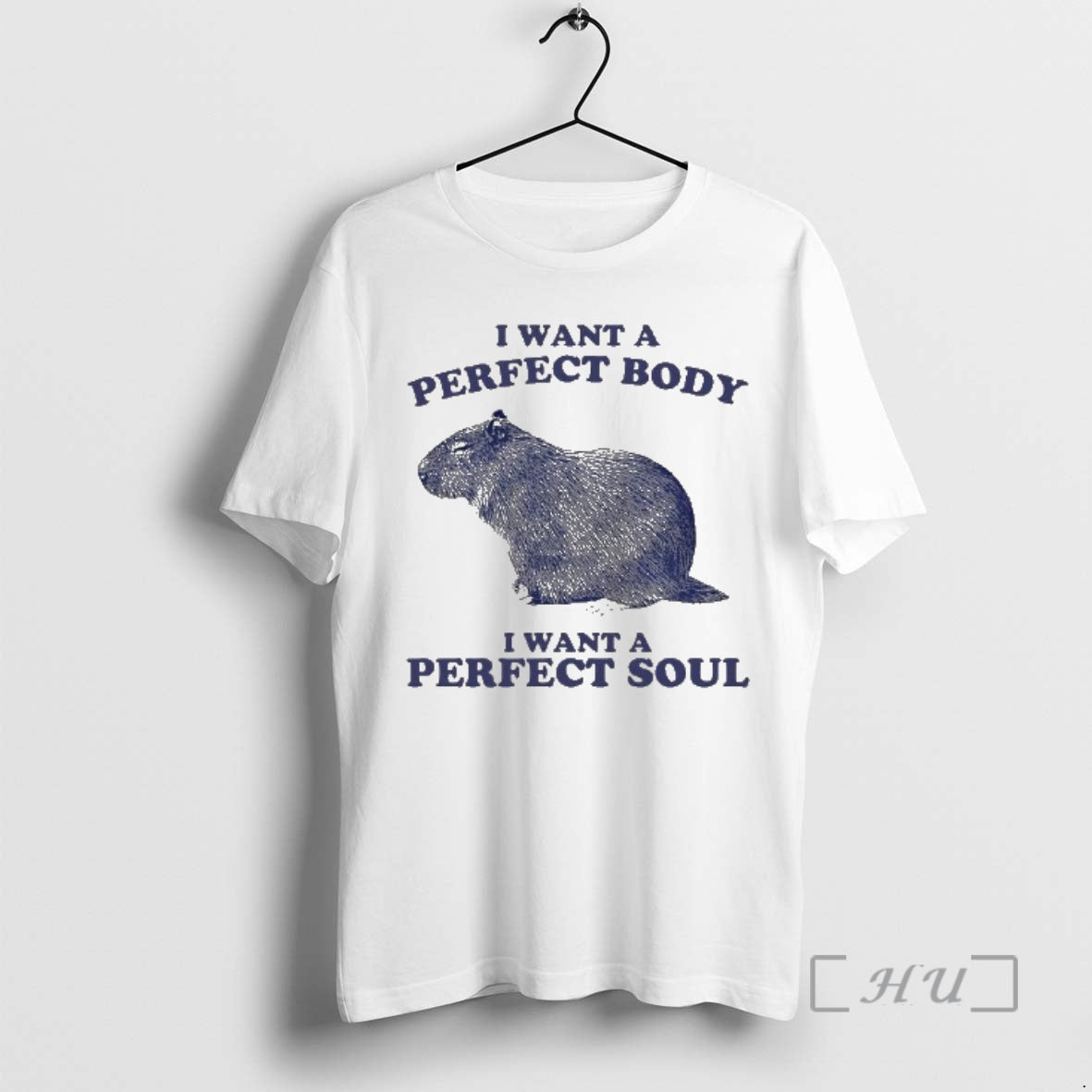 Trending I Want A Perfect Body I Want A Perfect Soul Capybara Premium T Shirts Hoodie, Sweatshirt | InkRitualCo.com