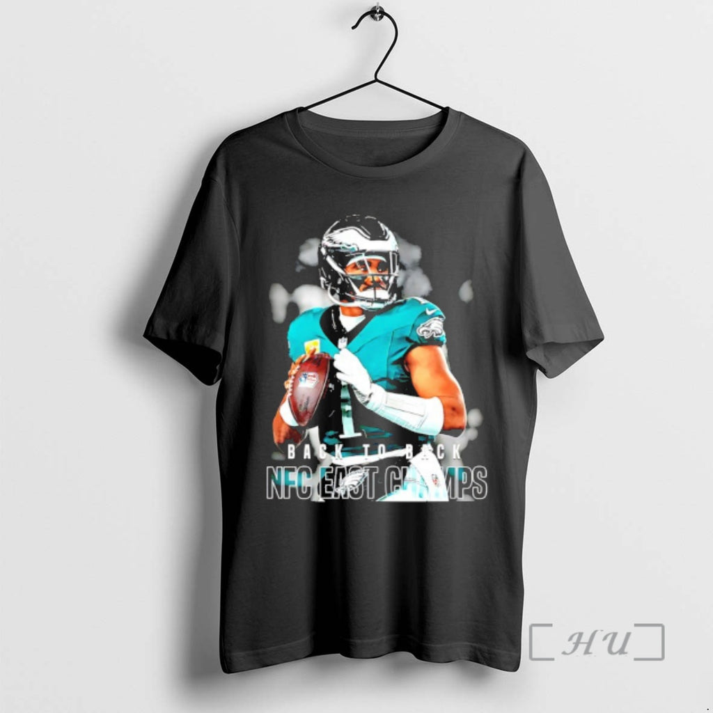 Trending Jalen Hurts 2025 Back To Back Nfc East Champs T-Shirts, Hoodie, Sweatshirt | InkRitualCo.com