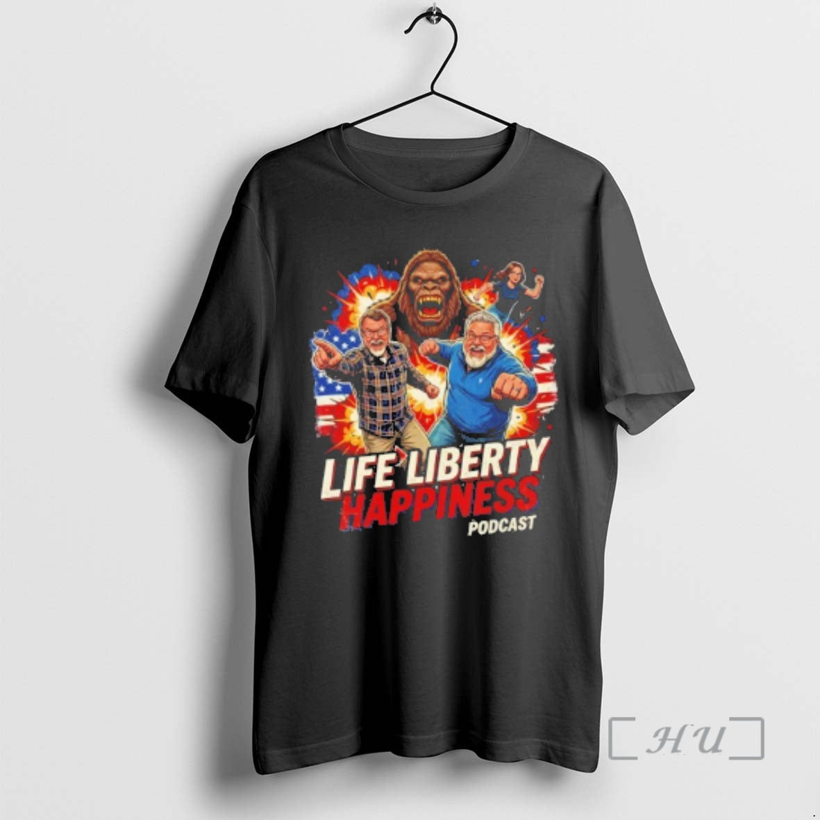 Trending Life Liberty Happiness Bigfoot Team T-Shirts, Hoodie, Sweatshirt | InkRitualCo.com