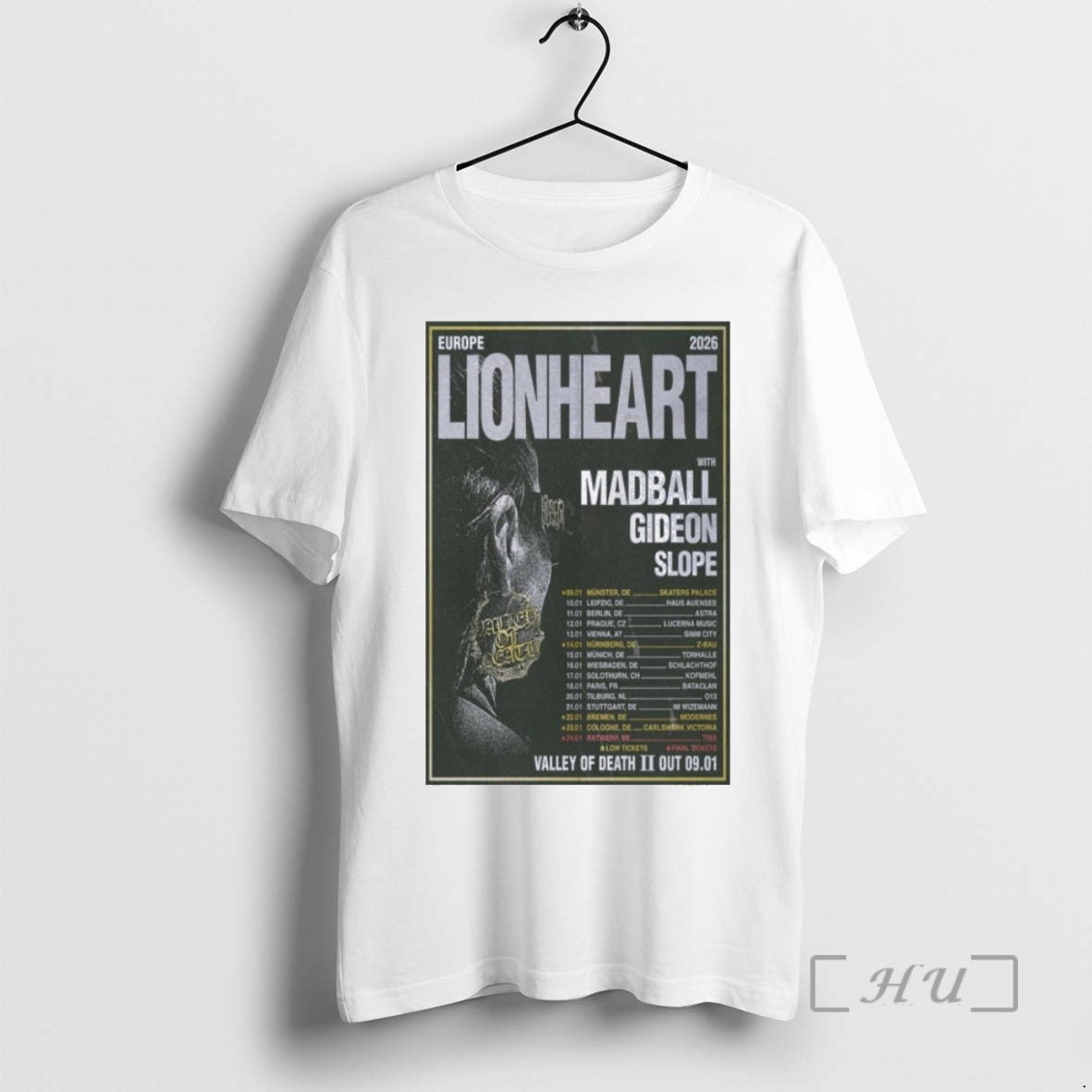 Trending Lionheart Europe Tour 2026 T-Shirts, Hoodie, Sweatshirt | InkRitualCo.com