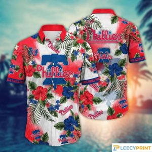 Trending MLB Philadelphia Phillies Floral Flower Tropical Shirt - Phillies Hawaiian Shirt