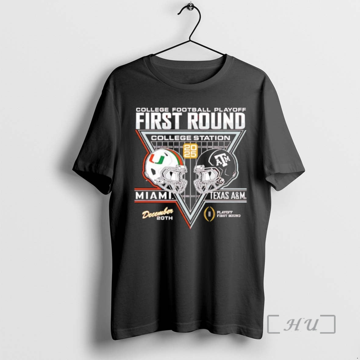 Trending Miami Vs Texas Am Cfp 25 26 First Round Helmet Premium T Shirts Sweater Hoodie, Sweatshirt | InkRitualCo.com