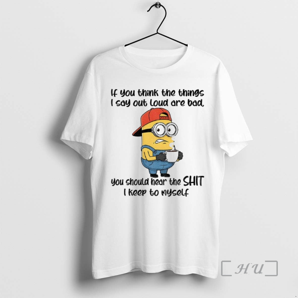 Trending Minion If Swearing Burned Calories Id Be A Skinny Bitch By Now Premium T-Shirts, Hoodie, Sweatshirt