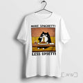 Trending More Spaghetti Less Upsetti Black Cat Eating Italian Food T-Shirts, Hoodie, Sweatshirt | InkRitualCo.com