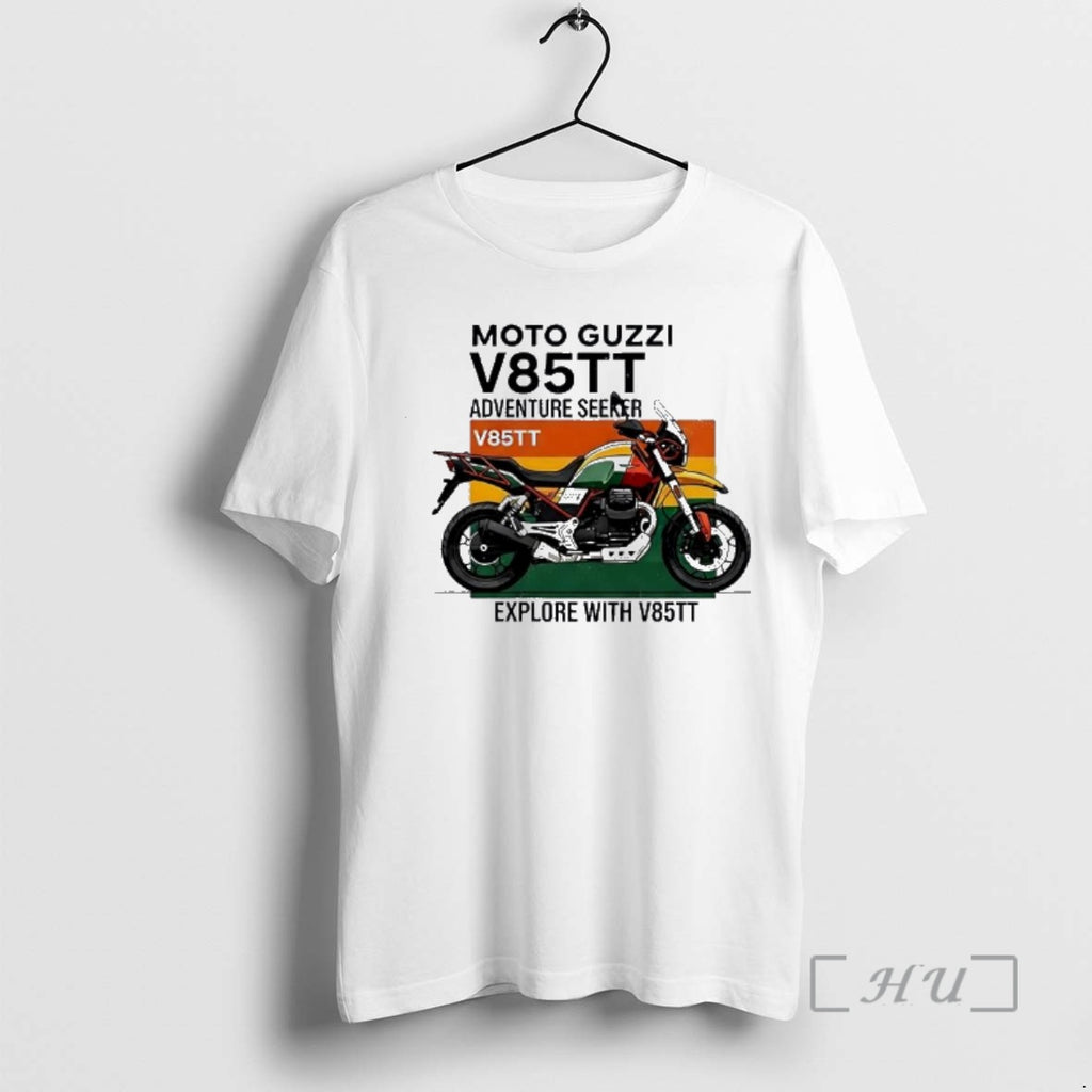 Trending Moto Guzzi V85tt Adventure Seeker Vintage T-Shirts, Hoodie, Sweatshirt | InkRitualCo.com