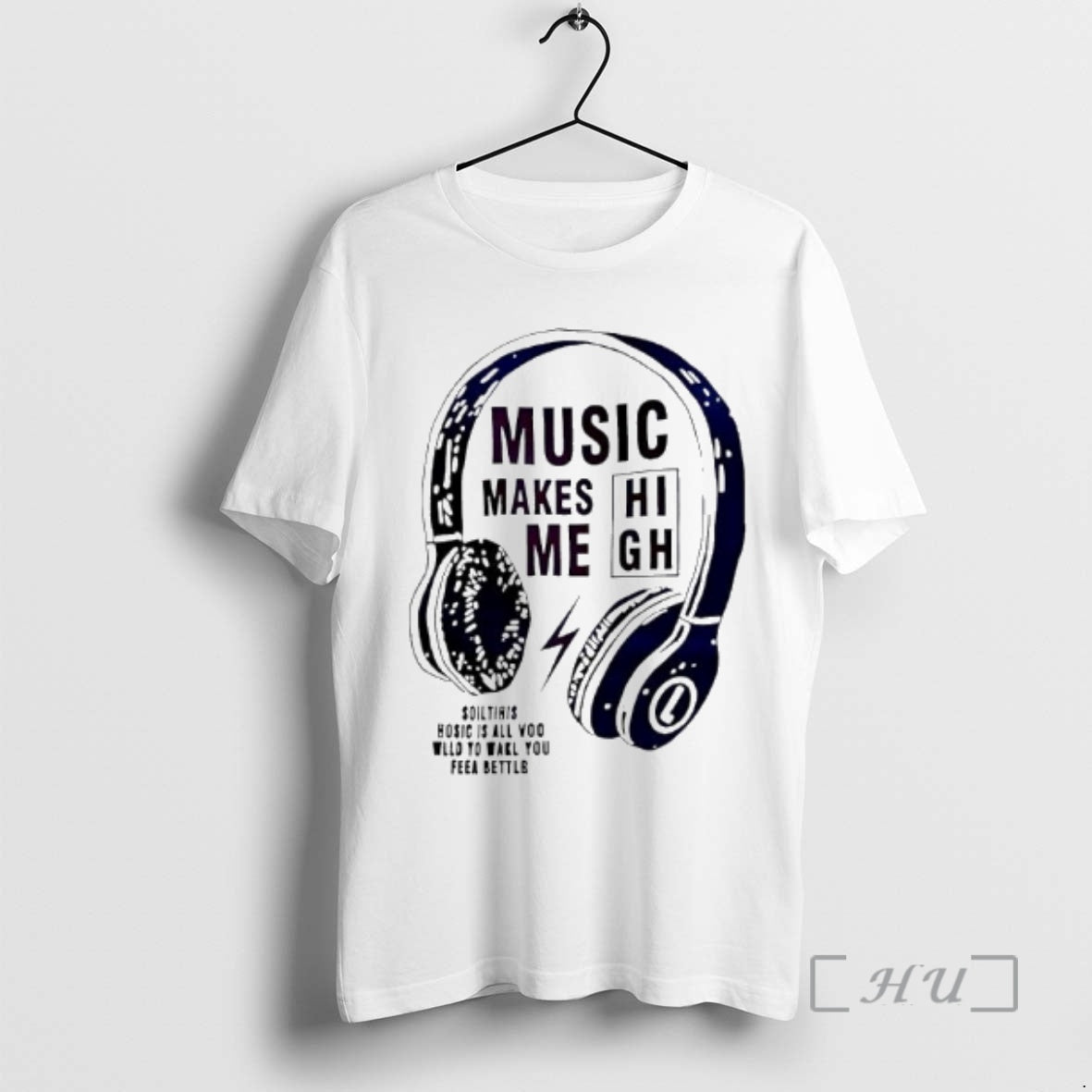Trending Music Makes Me High Slogan Graphic T-Shirts, Hoodie, Sweatshirt | InkRitualCo.com