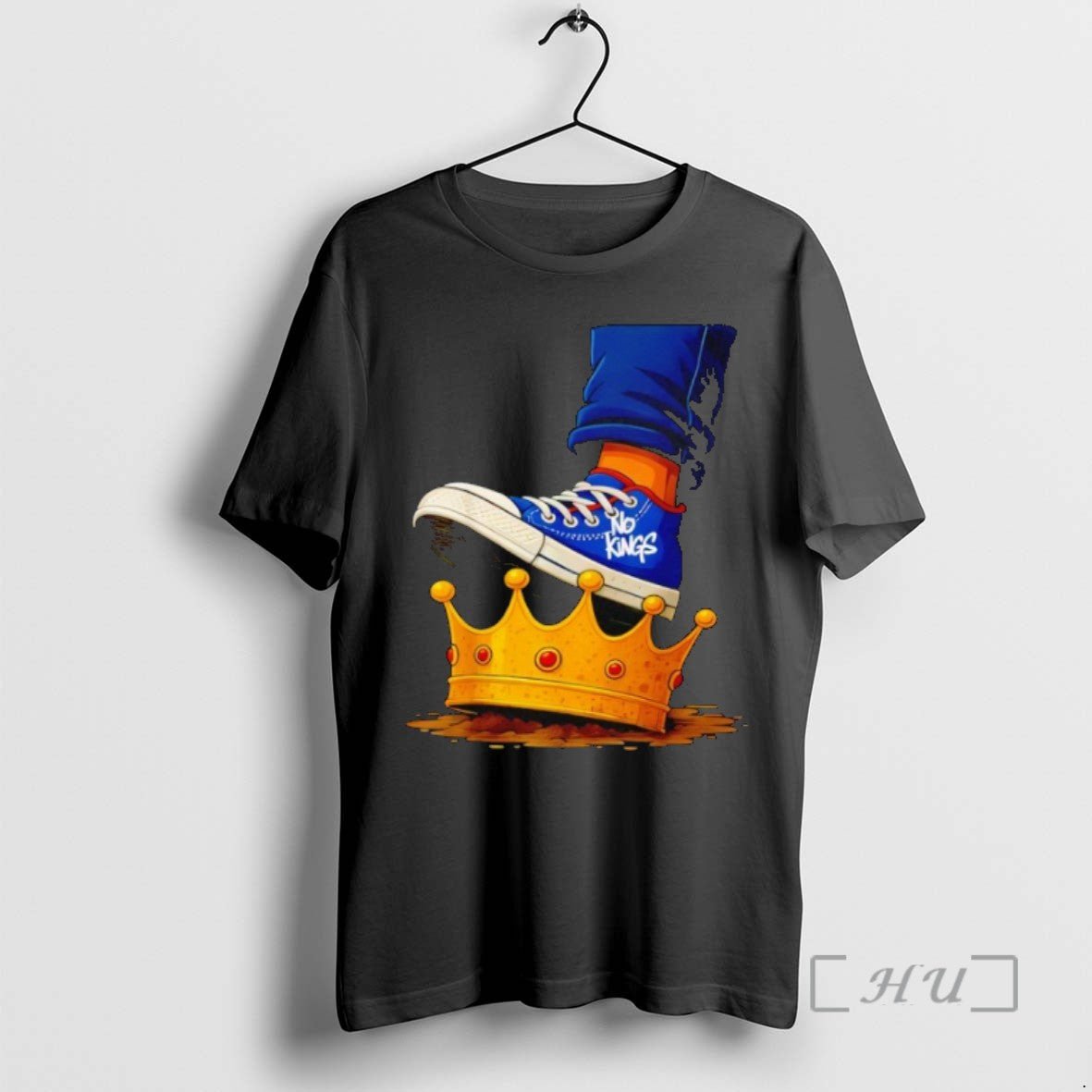 Trending No Kings Shoe On Crown T-Shirts, Hoodie, Sweatshirt | InkRitualCo.com