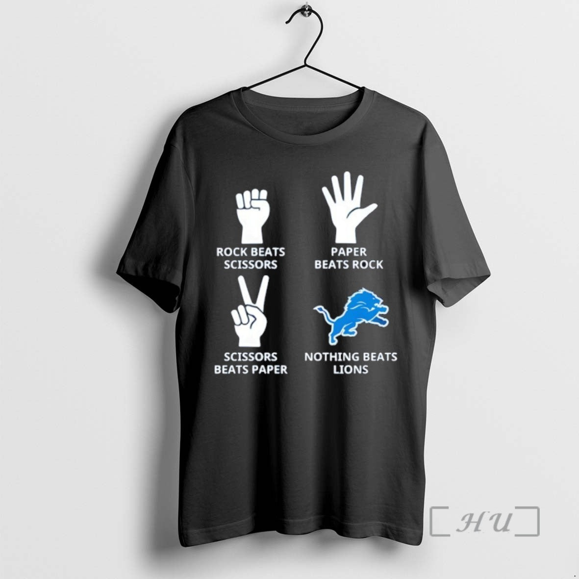 Trending Nothing Beats Detroit Lions Rock Beats Scissors Paper Beats Rock T-Shirts, Hoodie, Sweatshirt | InkRitualCo.com