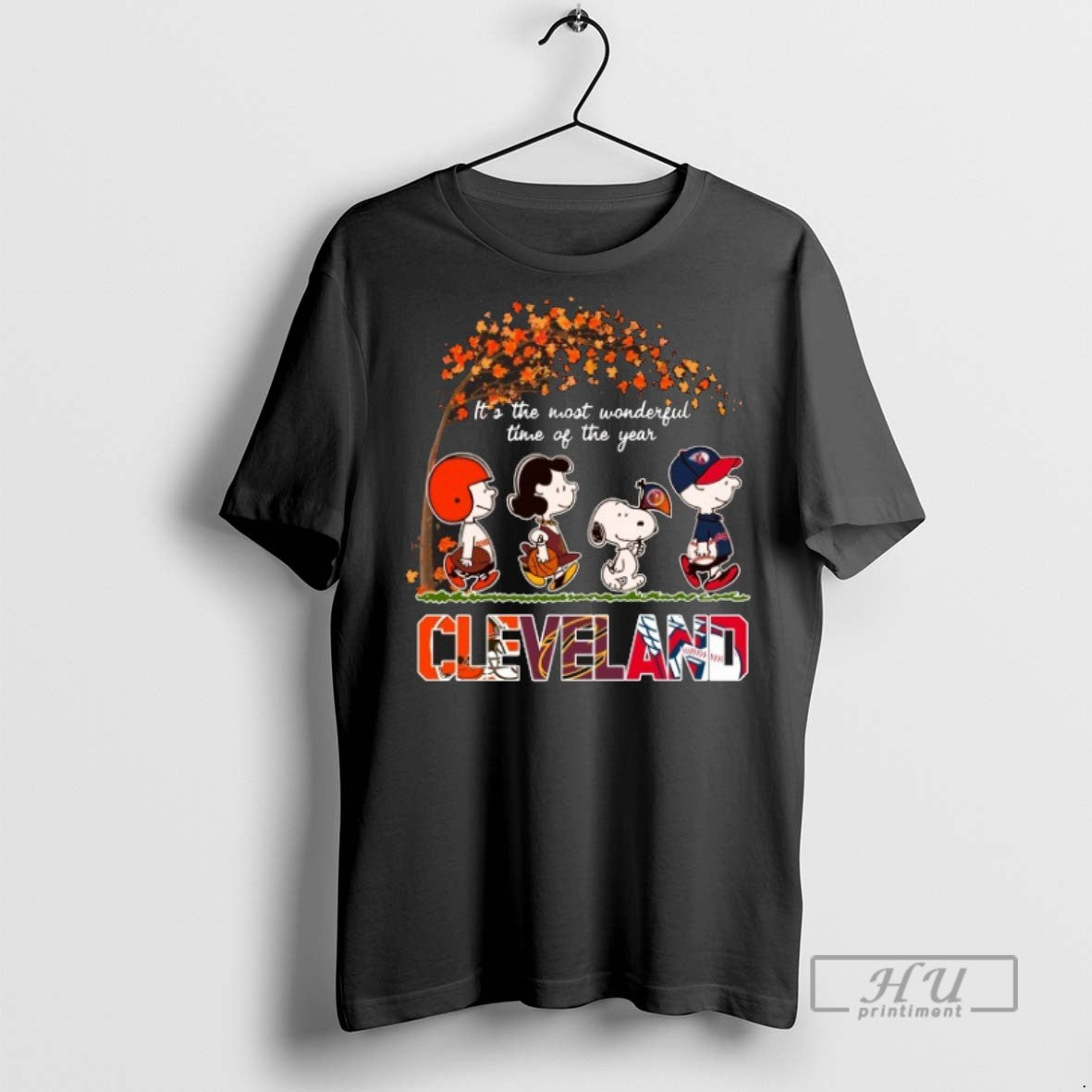 Trending Officials 2025 Its The Most Wonderful Time Of The Year Peanuts Characters X Cleveland T-Shirts, Hoodie, Sweatshirt
