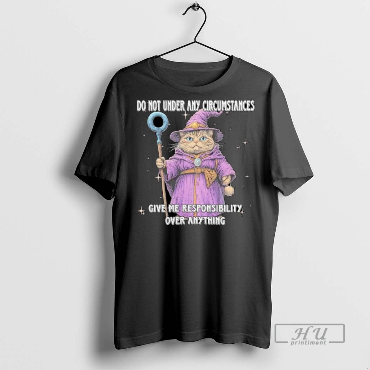 Trending Officials Cat Wizard Do Not Under Any Circumstances Give Me Responsibility Over Anything Ornaments T-Shirts,...