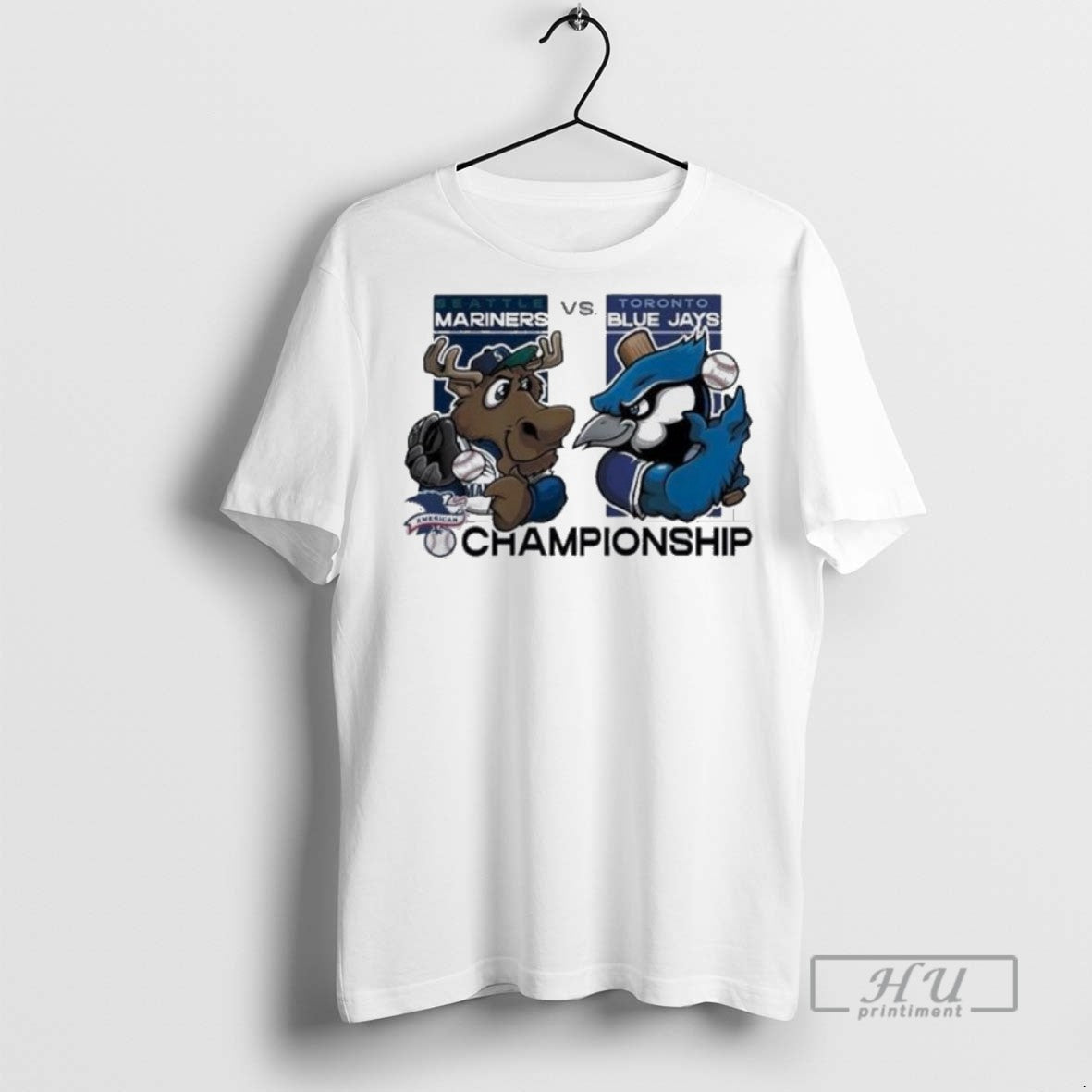 Trending Officials Seattle Mariners Vs Toronto Blue Jays 2025 Mlb League Championship Series Mascot T-Shirts, Hoodie,...