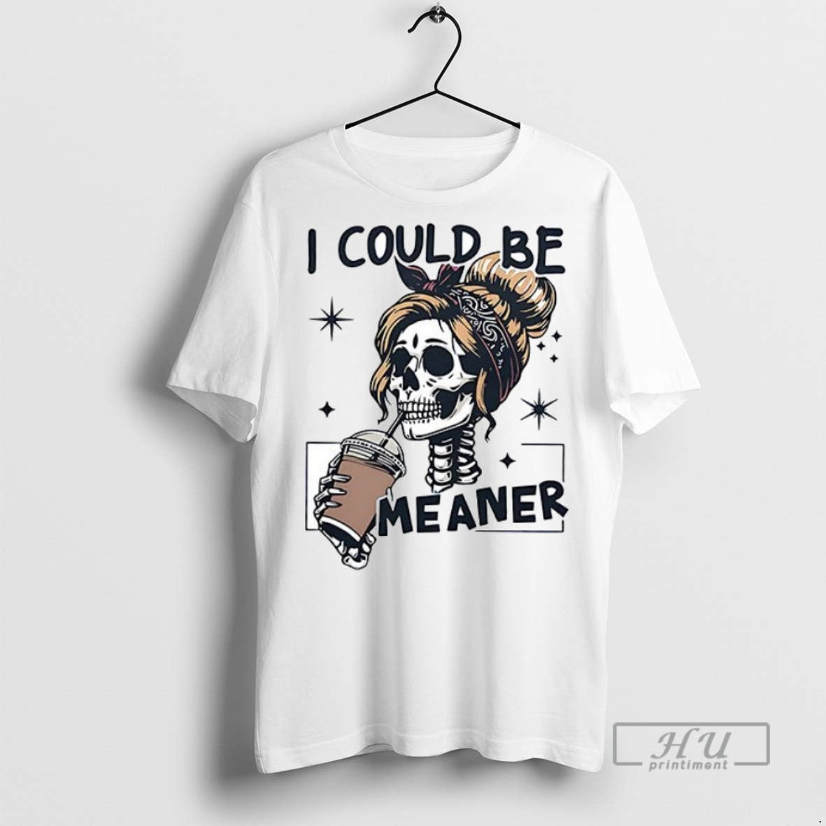 Trending Officials Skeleton I Could Be Meaner Halloween Ceramic Ceramic And Classic Dad Cap T-Shirts, Hoodie, Sweatshirt