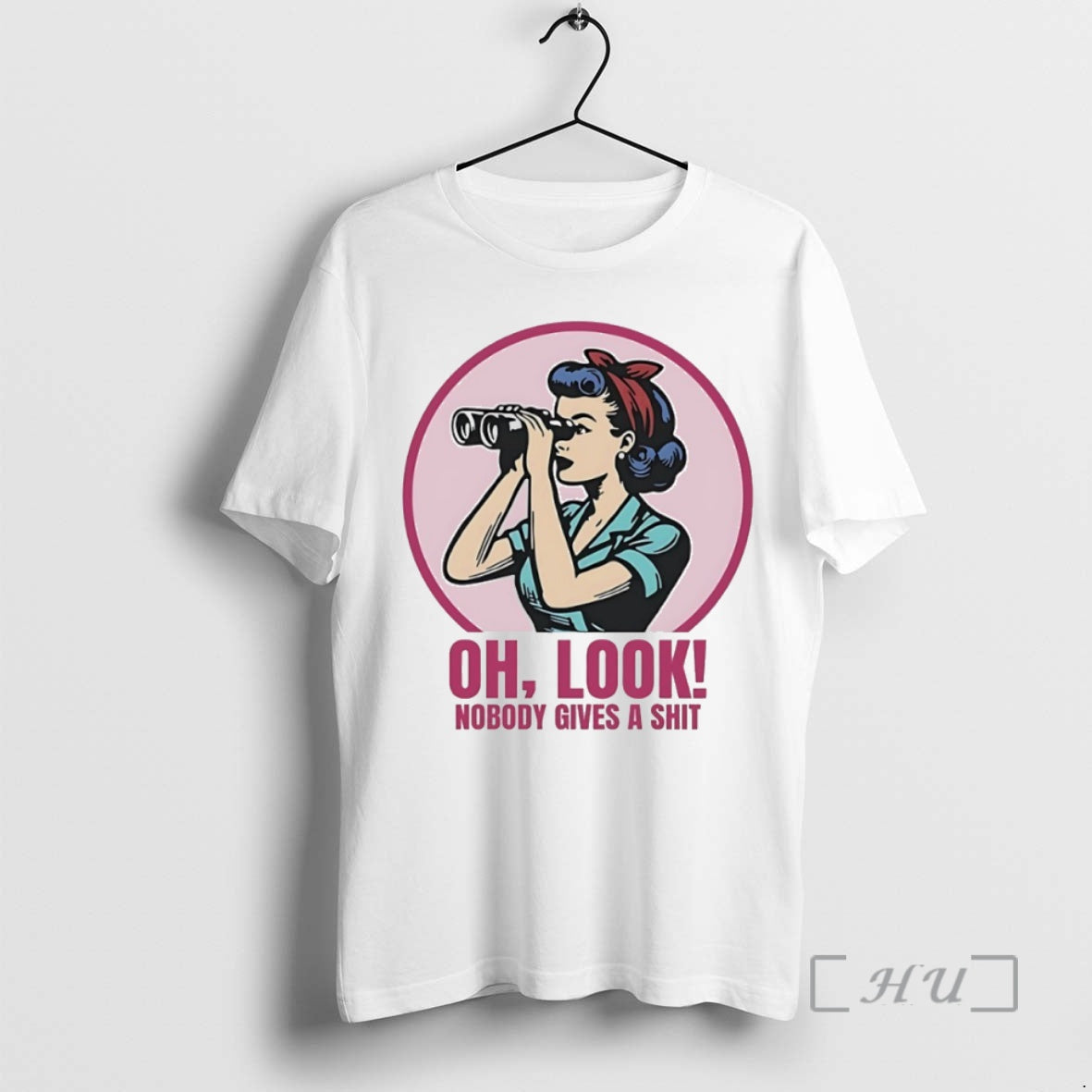 Trending Oh Look Nobody Gives A Shit Circle T-Shirts, Hoodie, Sweatshirt | InkRitualCo.com