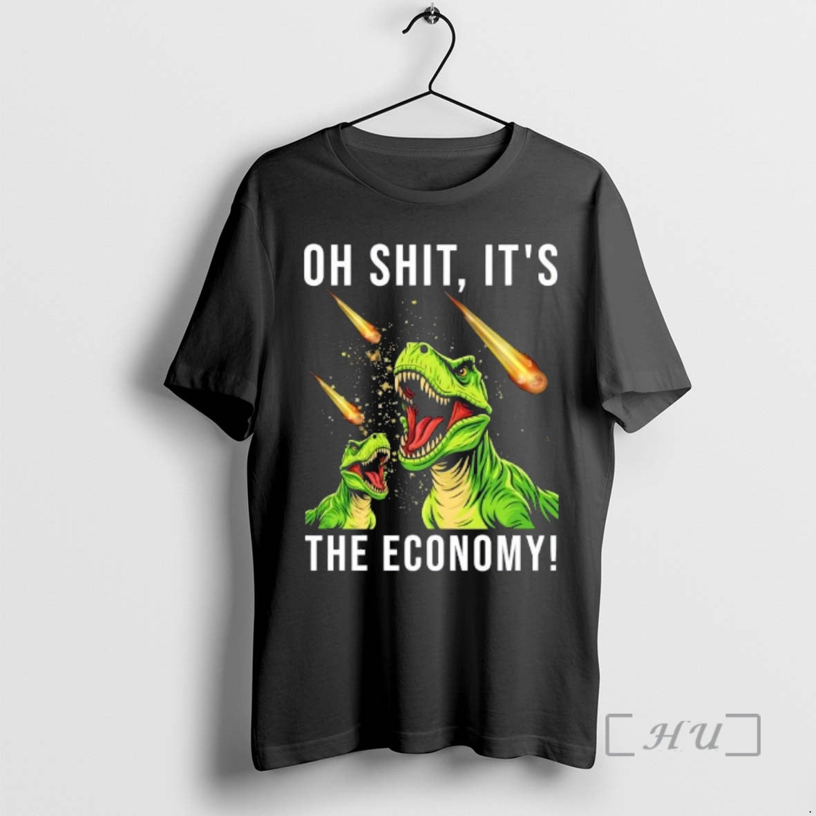 Trending Oh Shit Its The Economy T Rex T-Shirts, Hoodie, Sweatshirt | InkRitualCo.com