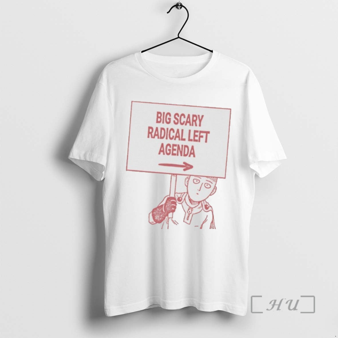 Trending One Punch Man Big Scary Radical Left Agenda T-Shirts, Hoodie, Sweatshirt | InkRitualCo.com