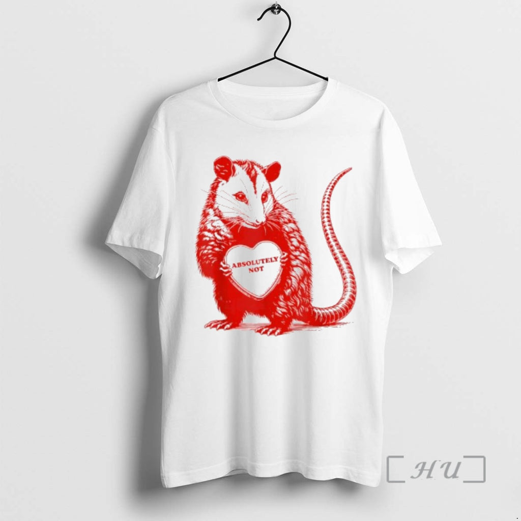 Trending Opossum Absolutely Not Valentine Graphic T-Shirts, Hoodie, Sweatshirt | InkRitualCo.com