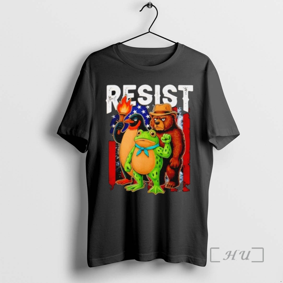 Trending Penguin Frog Bear Resist Protest Against Tariffs T-Shirts, Hoodie, Sweatshirt | InkRitualCo.com