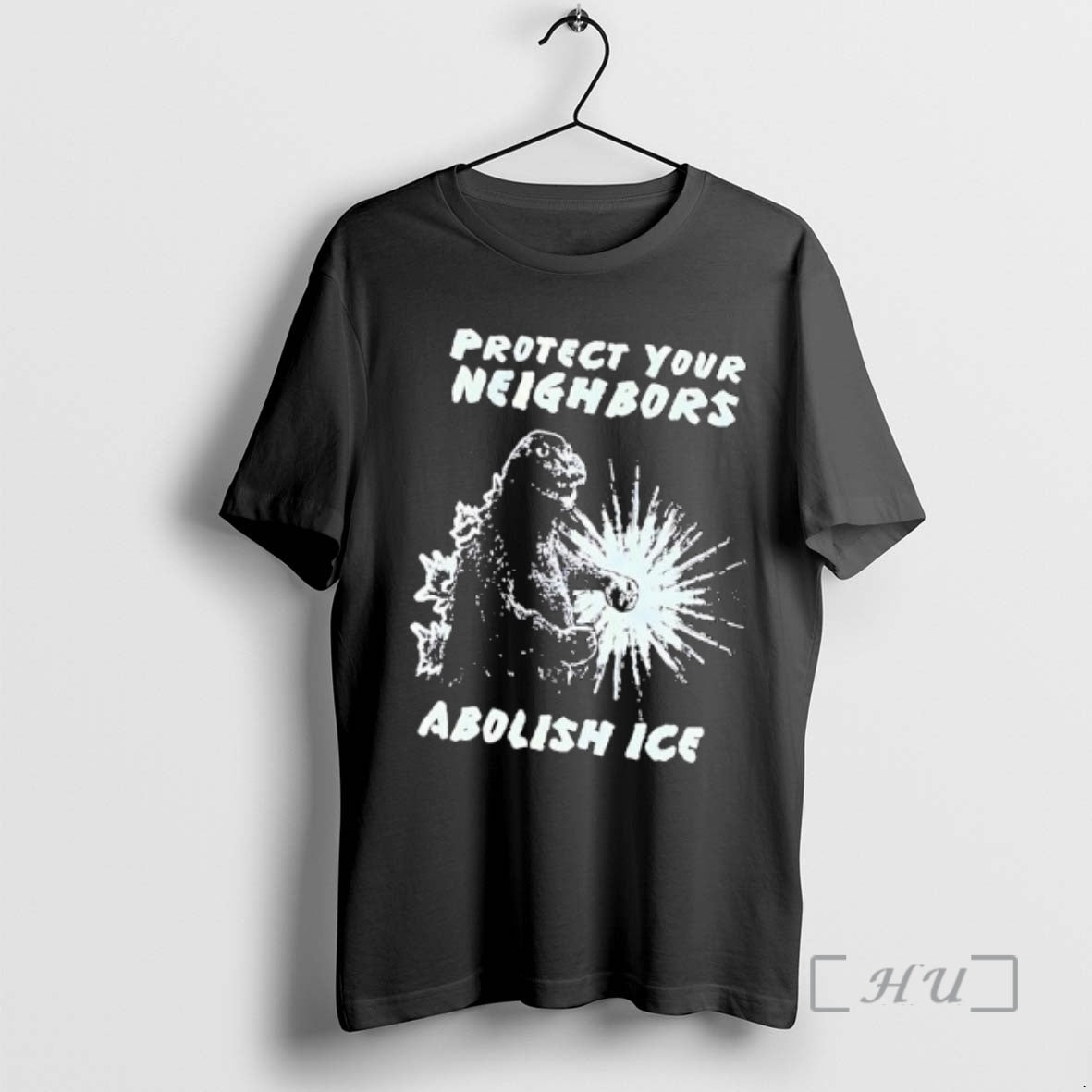 Trending Protect Your Neighbors Abolish Ice Godzilla Graphic T-Shirts, Hoodie, Sweatshirt | InkRitualCo.com