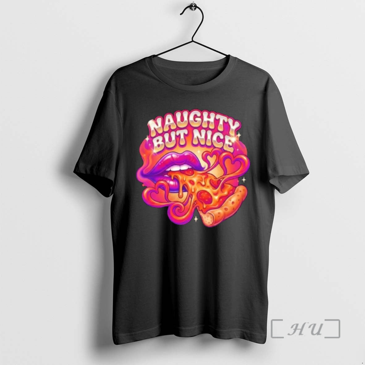 Trending Retro Tattoo Pizza Naughty But Nice T-Shirts, Hoodie, Sweatshirt | InkRitualCo.com