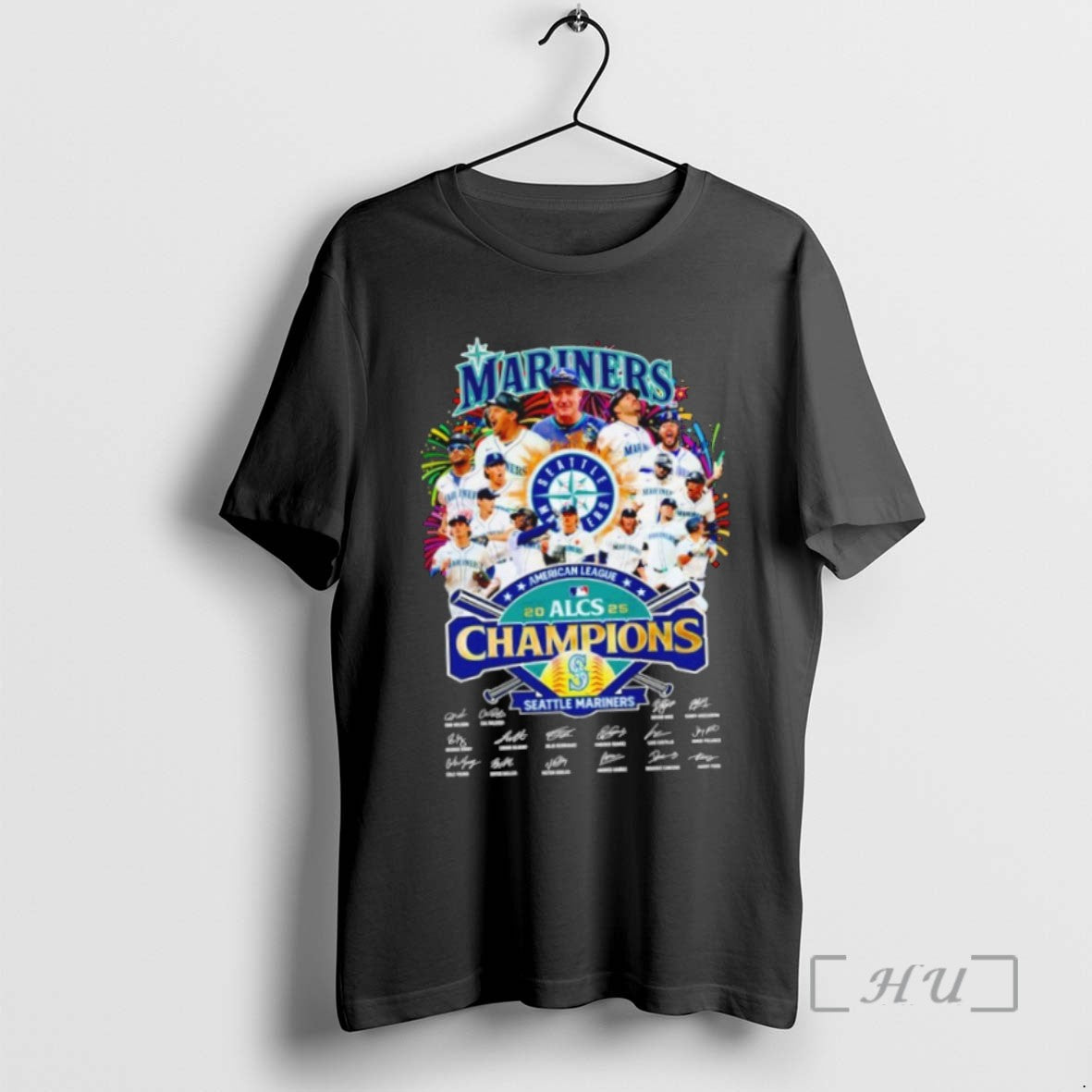Trending Seattle Mariners 2025 Alcs American League Champions Signatures T-Shirts, Hoodie, Sweatshirt | InkRitualCo.com