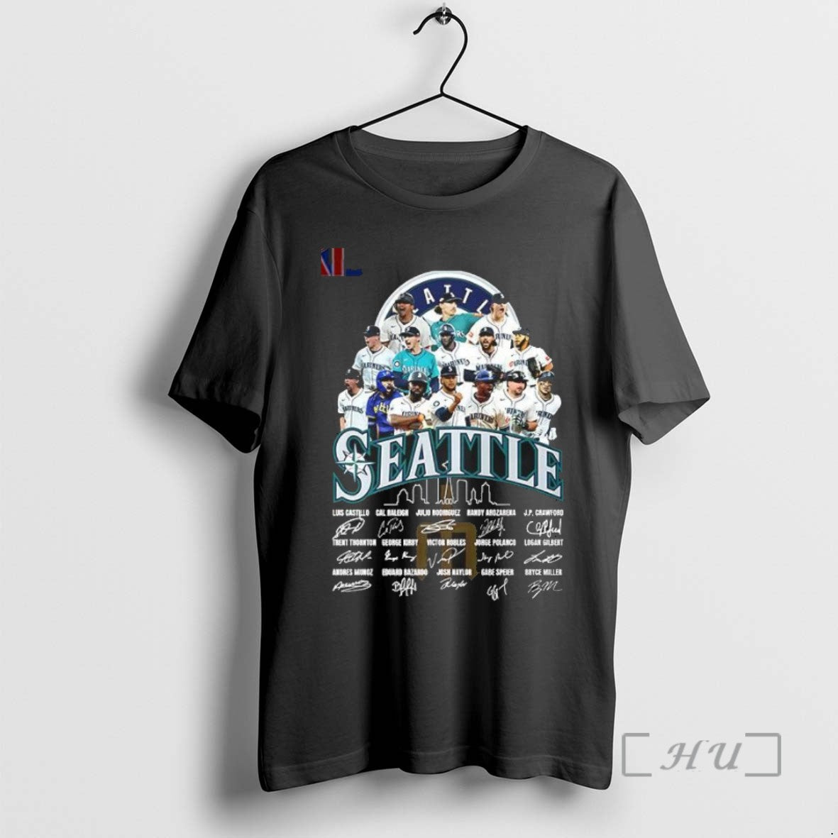 Trending Seattle Mariners Players Luis Castillo Cal Raleigh Julio Rodriguez Randy Arozarena Signatures T-Shirts, Hoodie,...